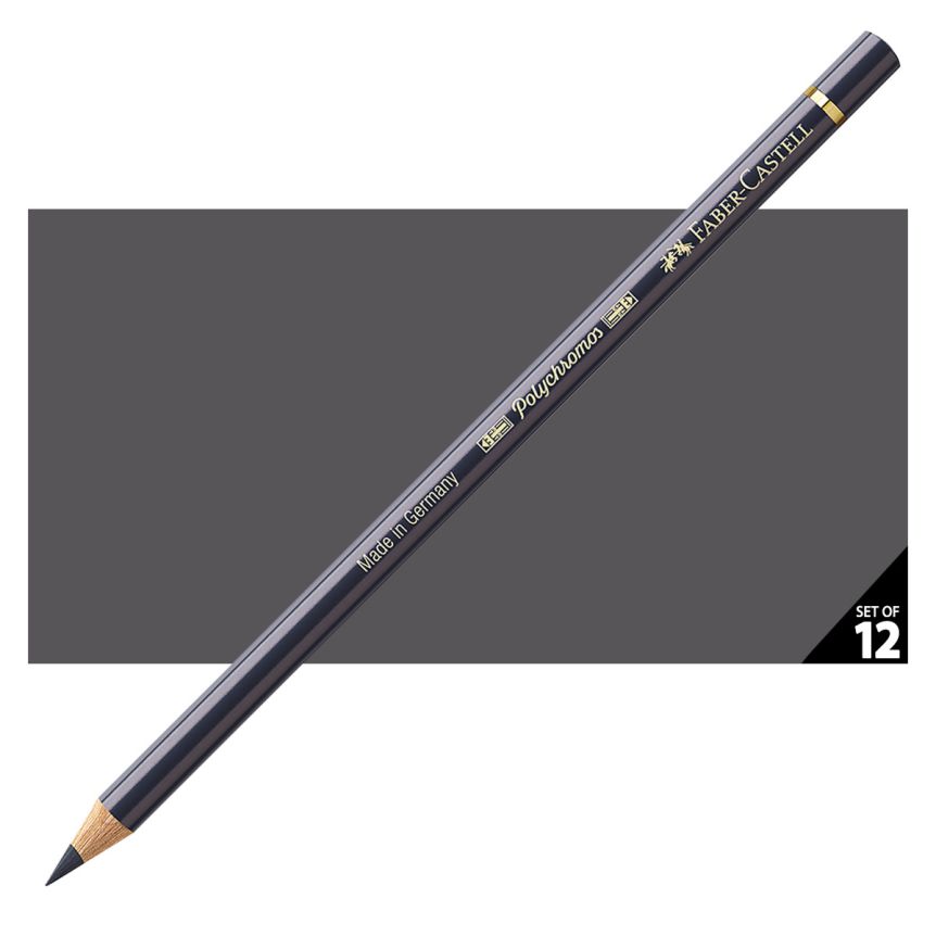 Faber-Castell Polychromos Pencil, No. 235 - Cold Grey VI (Box of 12)