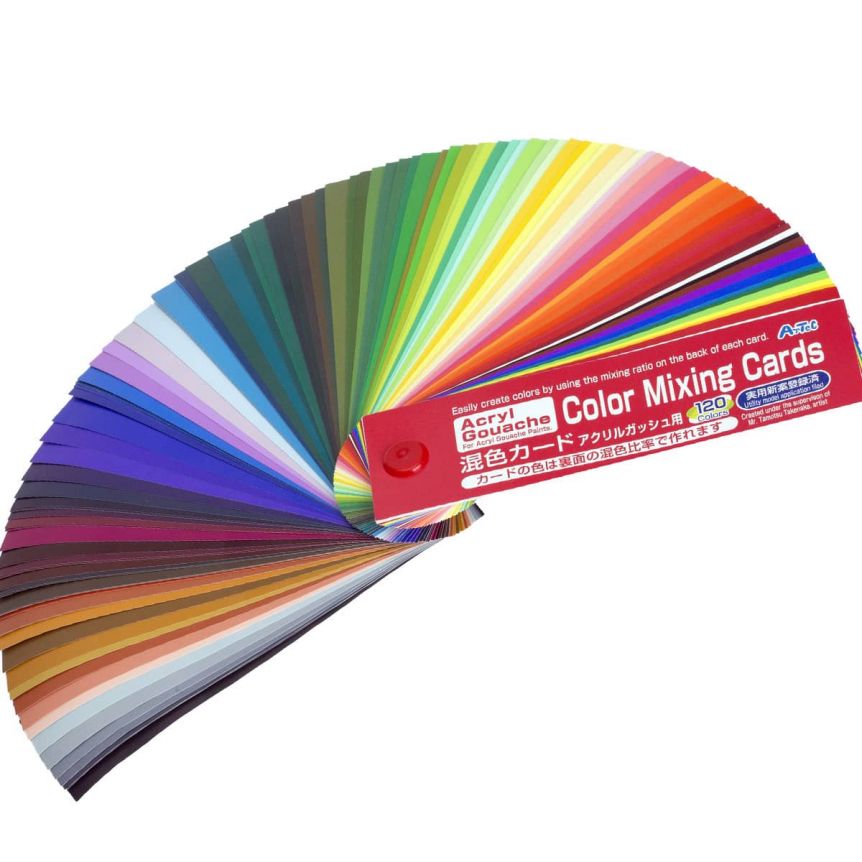 Color Mixing Guide For Mixing Paint by Turner Acryl Gouache Make 120 Colors
