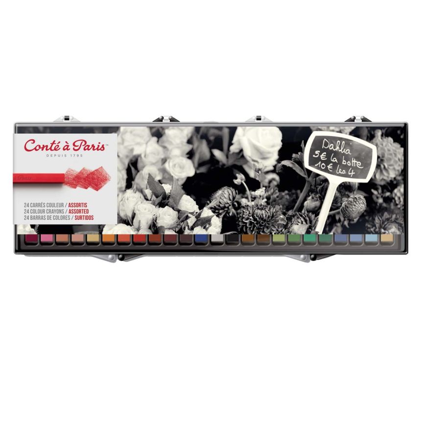 Conté À Paris Carrés Assorted Colors (Set of 24) | Jerry's Artarama
