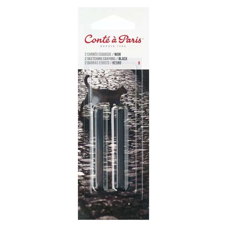 Conté À Paris Crayon Black B (Set of 2)