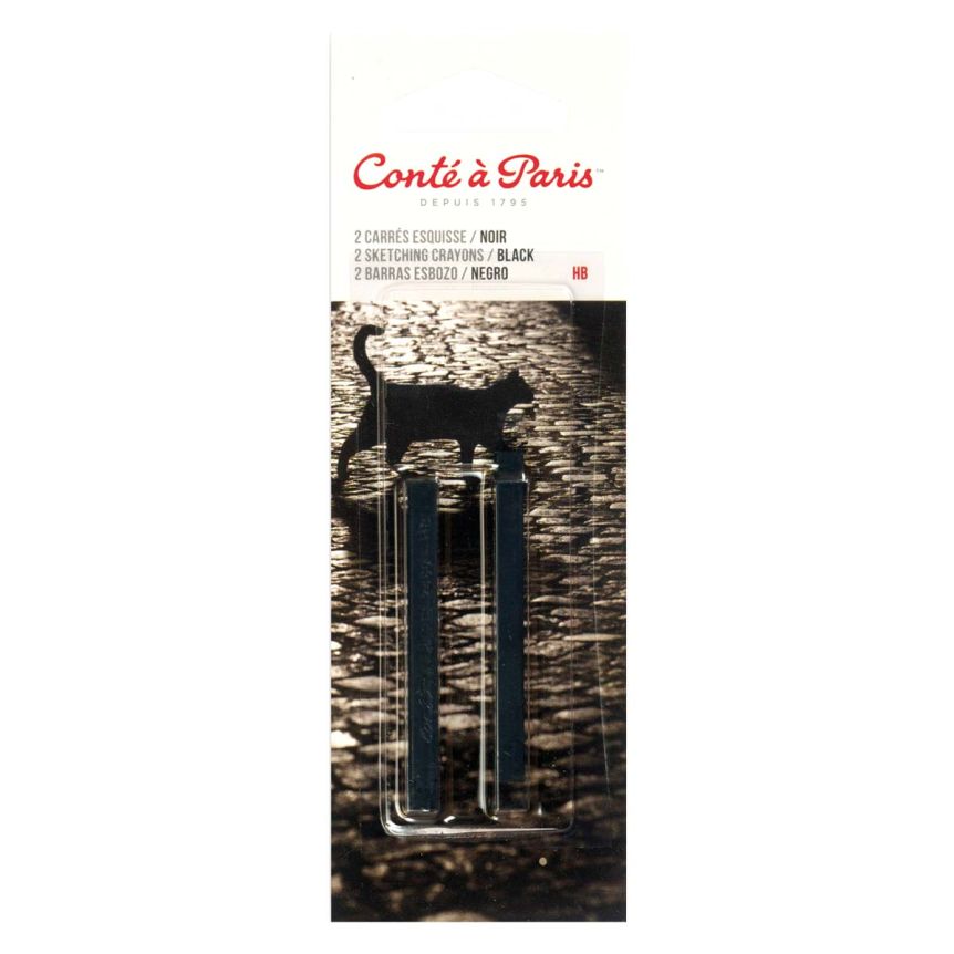 Conté À Paris Crayon Black HB (Set of 2)