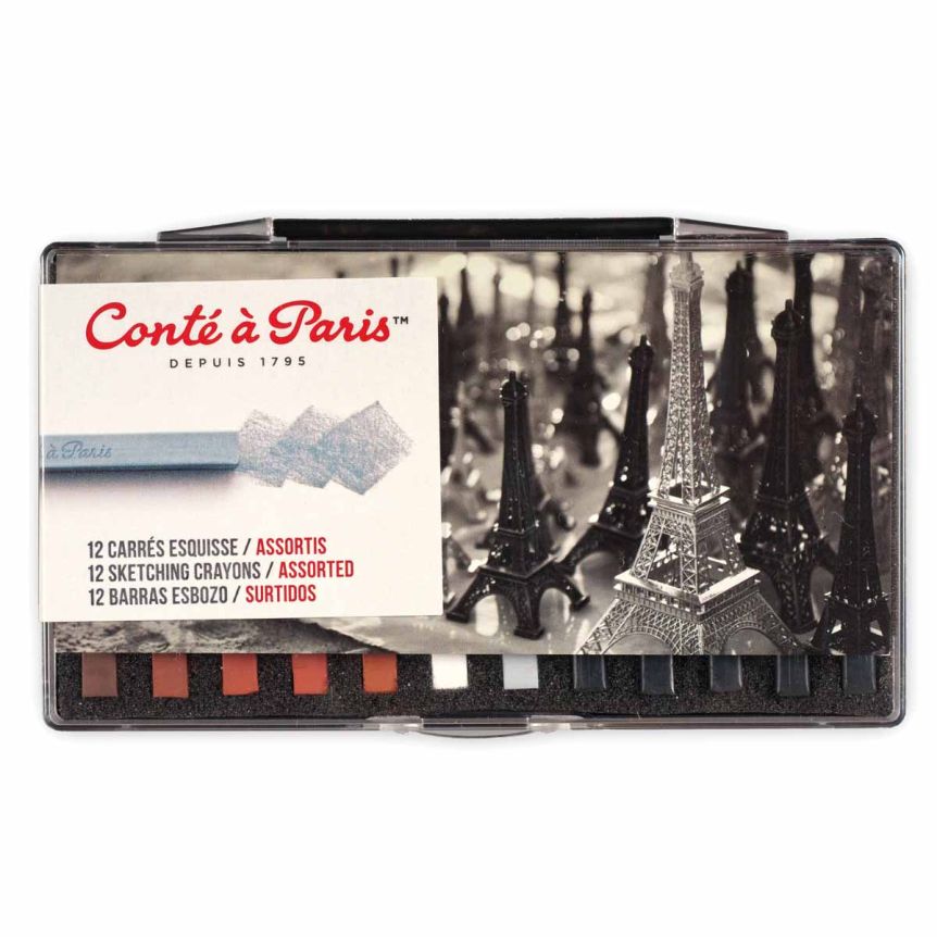 Conté Crayons Set of 12 - Sketching Colors