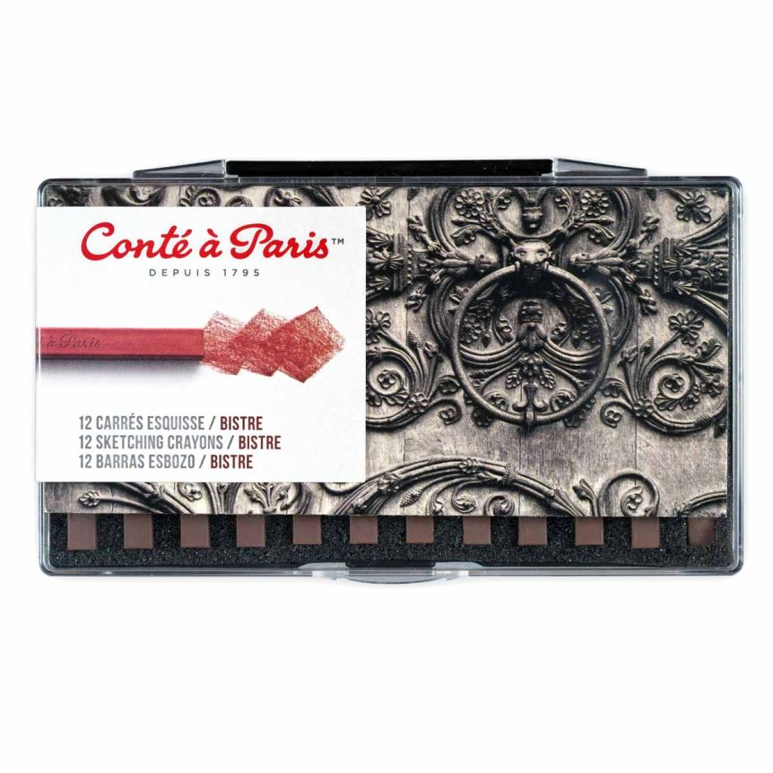 Conté Crayon Set of 12 - Bistre