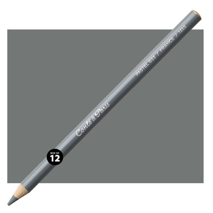 Conté Pastel Pencil Set of 12 - Dark Grey