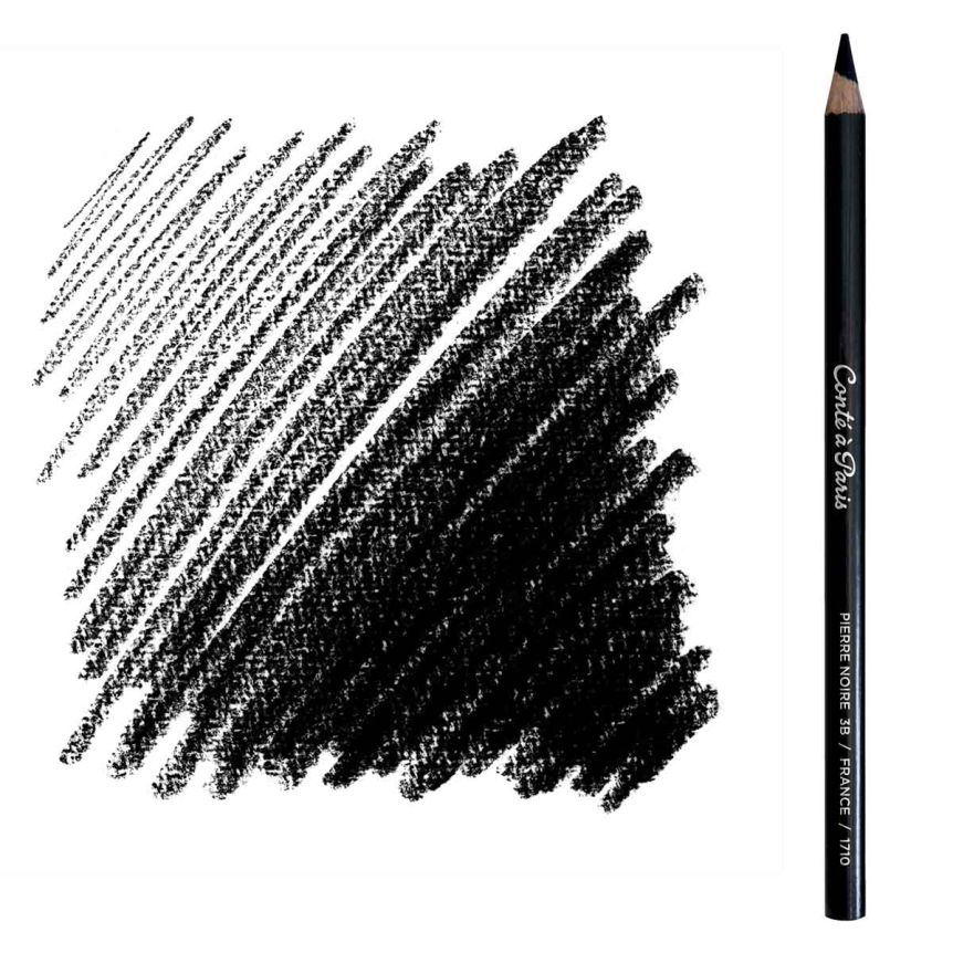 Conté À Paris Drawing And Sketching Pencil - 3B Black | Jerry's Artarama