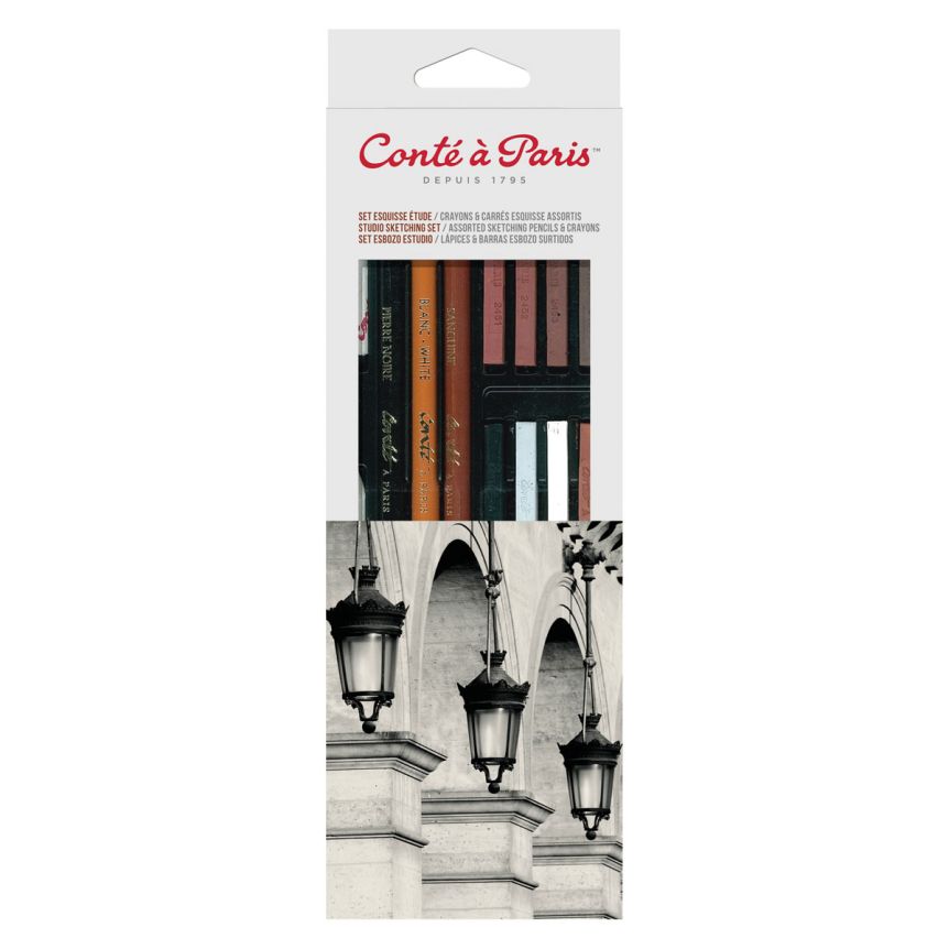 Conti Drawing Set Conté À Paris Studio Sketching Set | Jerry's Artarama