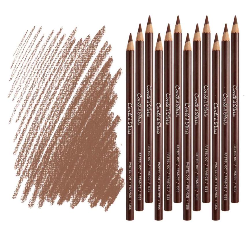 Conté À Paris Pastel Pencil – Bistre (Box of 12)