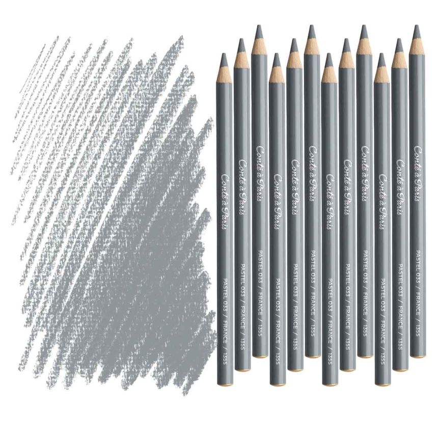 Conté À Paris Pastel Pencil – Dark Grey (Box of 12)