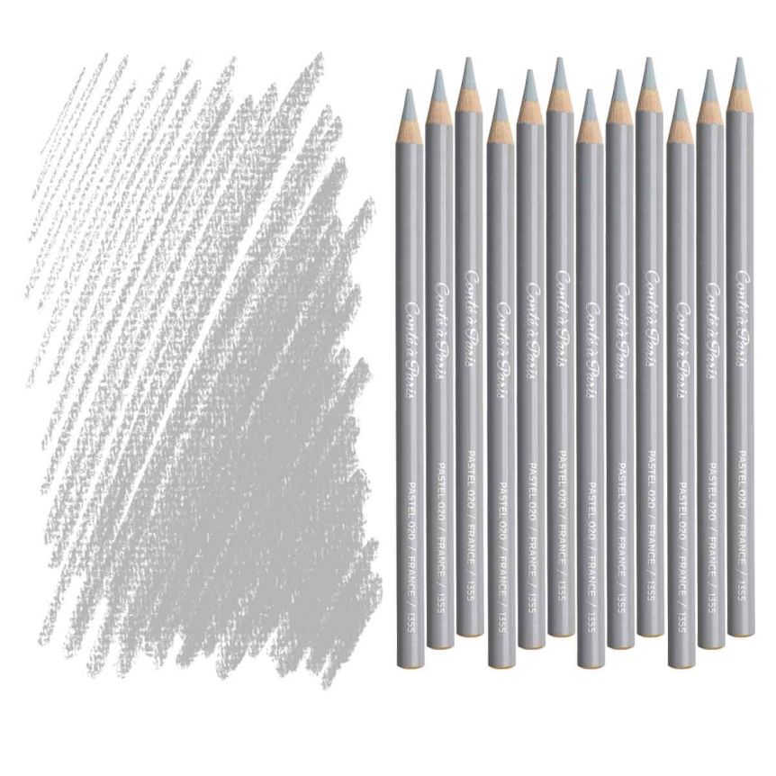 Conté À Paris Pastel Pencil - Light Grey (Box of 12)