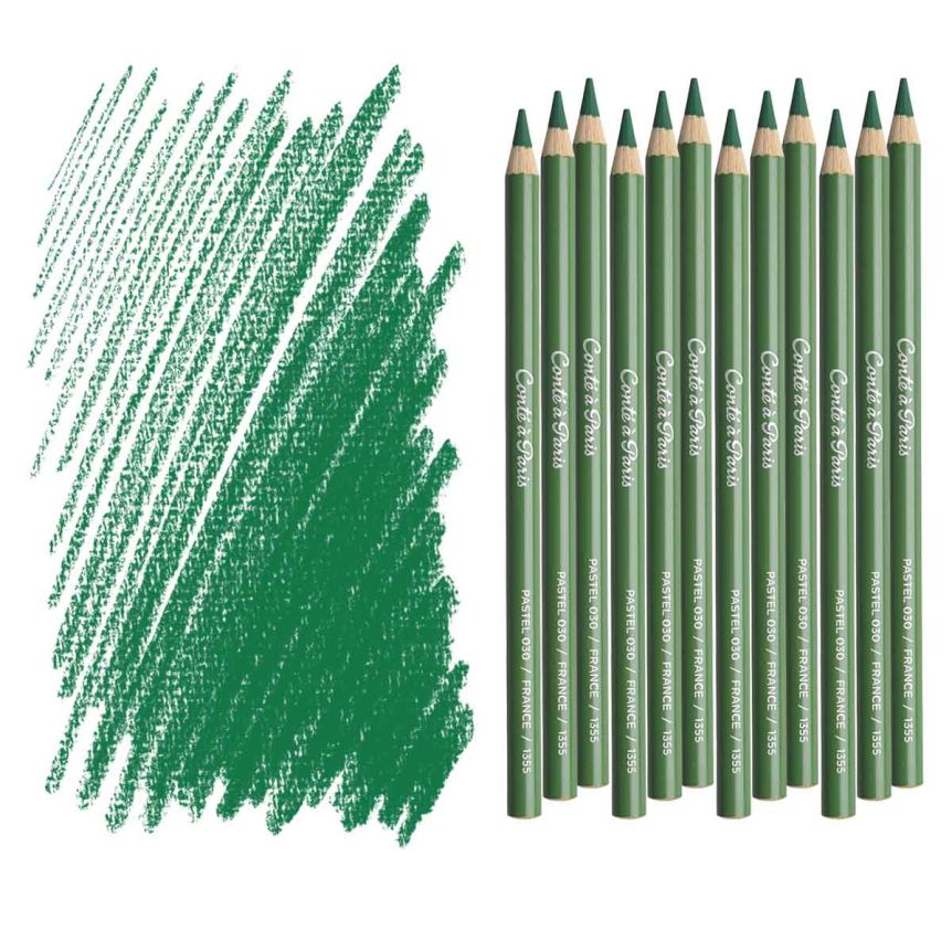 Conté À Paris Pastel Pencil - Mineral Green (Box of 12)