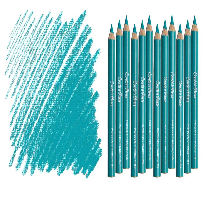 Conté À Paris Pastel Pencil - Prussian Green (Box of 12)