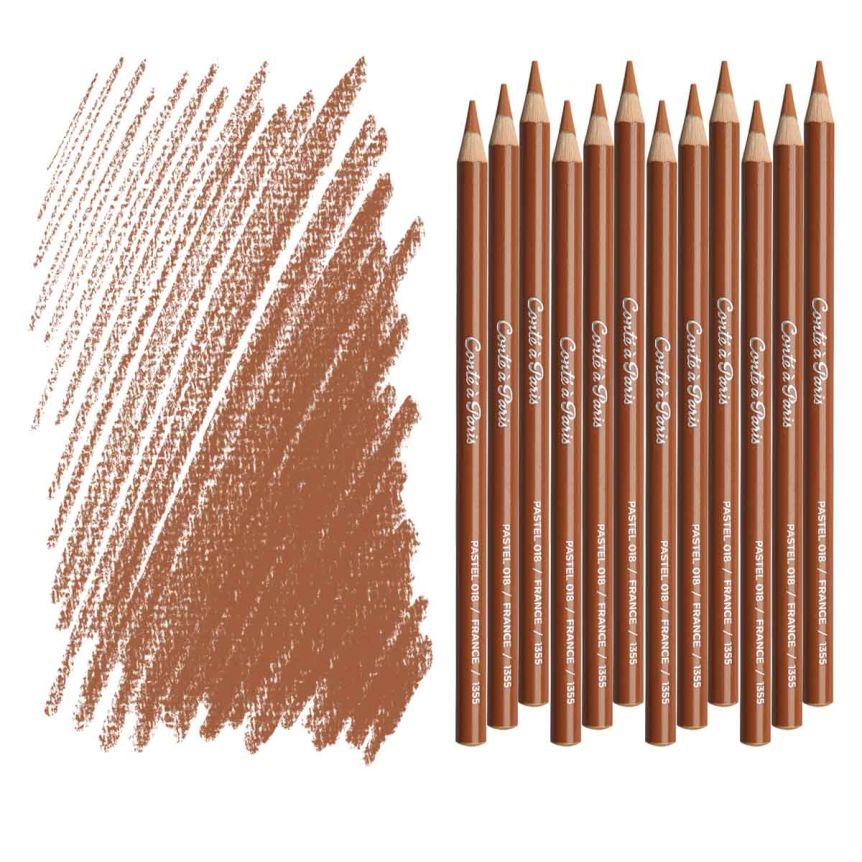 Conté À Paris Pastel Pencil - Raw (Natural) Sienna (Box of 12)