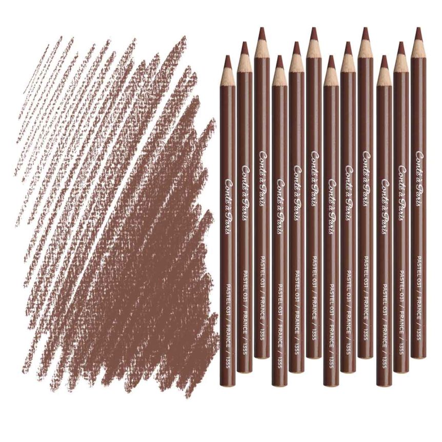 Conté À Paris Pastel Pencil – Red Toned Bordeaux (Box of 12) 