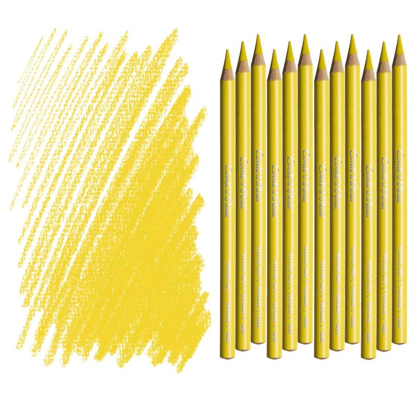 Conté À Paris Pastel Pencil - Yellow Medium (Box of 12)