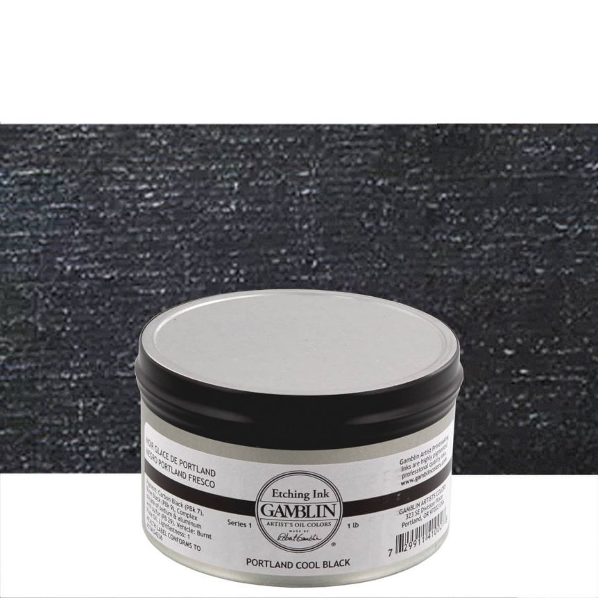Gamblin Etching Ink Cool Black, 1lb Can Jerry's Artarama