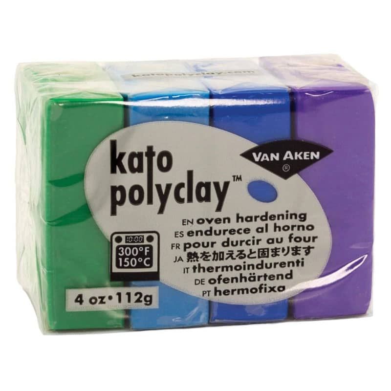 Van Aken Kato Polyclay 4oz Set Of 4 Cool Colors