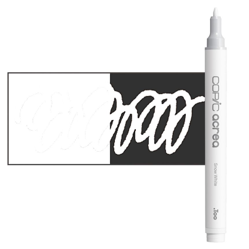 【確認中】Copic acurea スノーホワイト・リッチブラック COPIC Acrea Paint Marker - Snow White | Jerry's Artarama