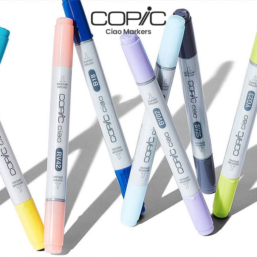 Copic Markers Ciao Set Alcohol Marker, 12, Basic, 12 Count