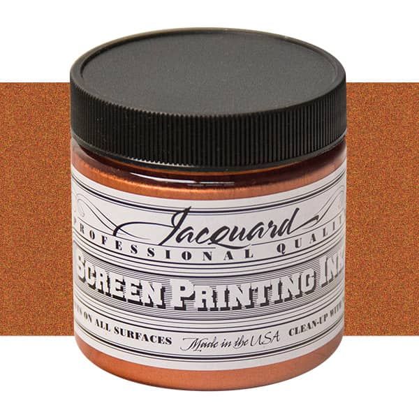 Jacquard Screen Printing Ink 16 oz Jar - Copper