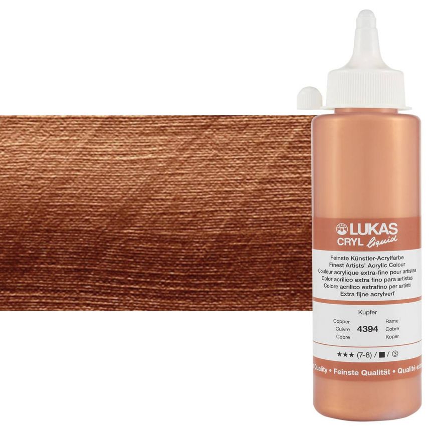 Cryl Liquid Acrylics Copper 250ml