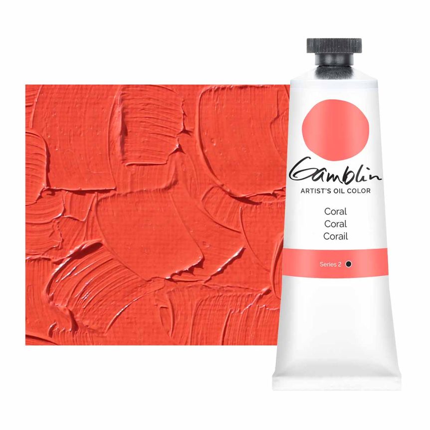 Gamblin Artists Oil - Coral, 37ml Tube