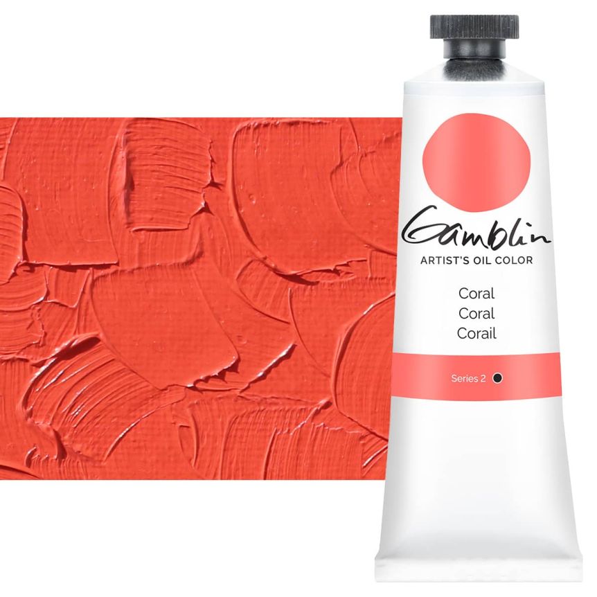 Gamblin Artists Oil - Coral, 37ml Tube
