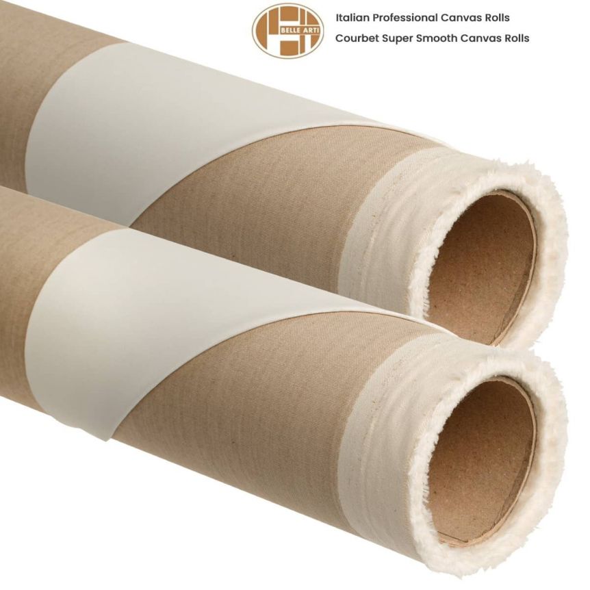 Professional Courbet Super Smooth Canvas Rolls by Belle Arti