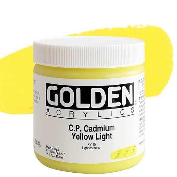Golden Heavy Body Acrylic 2oz C.P. Cadmium Yellow Light