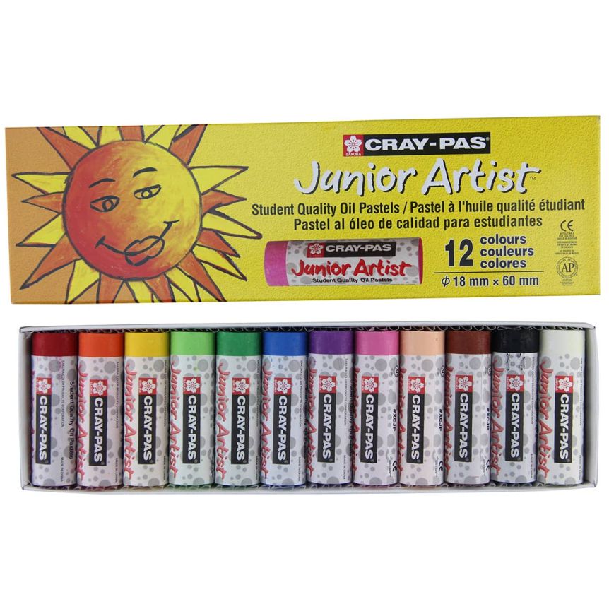 Sakura Cray-Pas Junior Artist Oil Pastel Set of 12 Chubbies