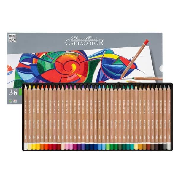 Cretacolor MegaColor Colored Pencil Set of 36 Colors