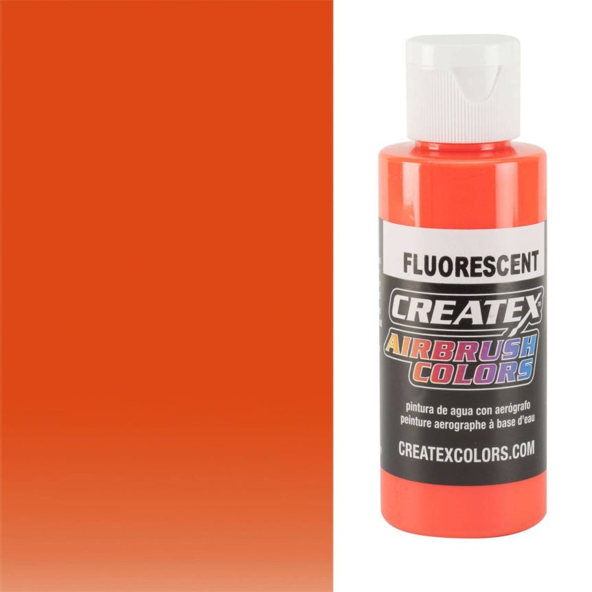 Createx Airbrush Colors 2oz Fluorescent Orange
