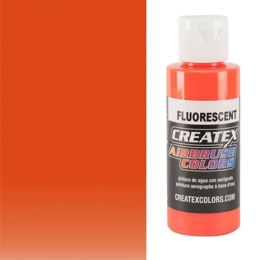 Createx Airbrush Colors 2oz Fluorescent Orange
