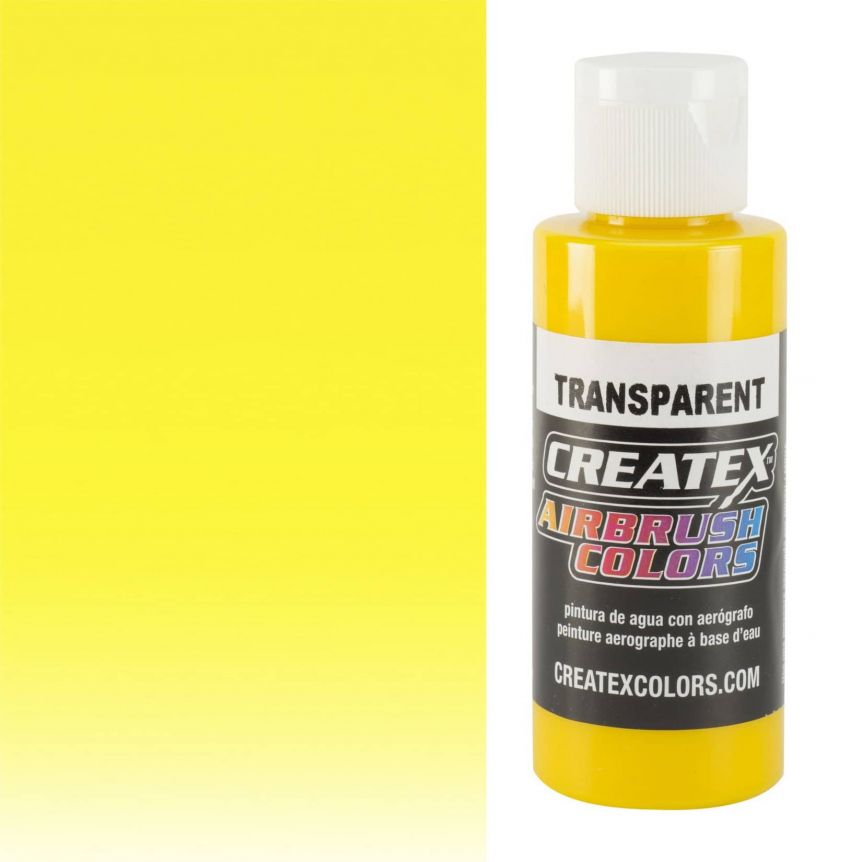 Createx Airbrush Colors 2oz Transparent Bright Yellow