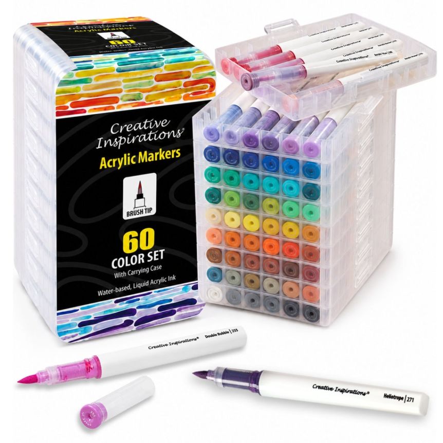 Creative Inspirations Acrylic Brush Tip Markers | Jerry's Artarama