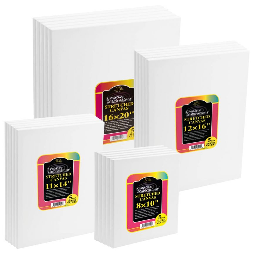 Creative Inspirations Stretched Canvas Super Value Packs