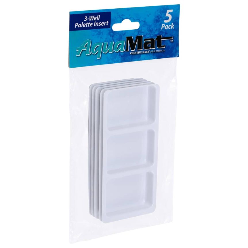 Creative Mark AquaMat 3-Well Palette Insert Pack of 5