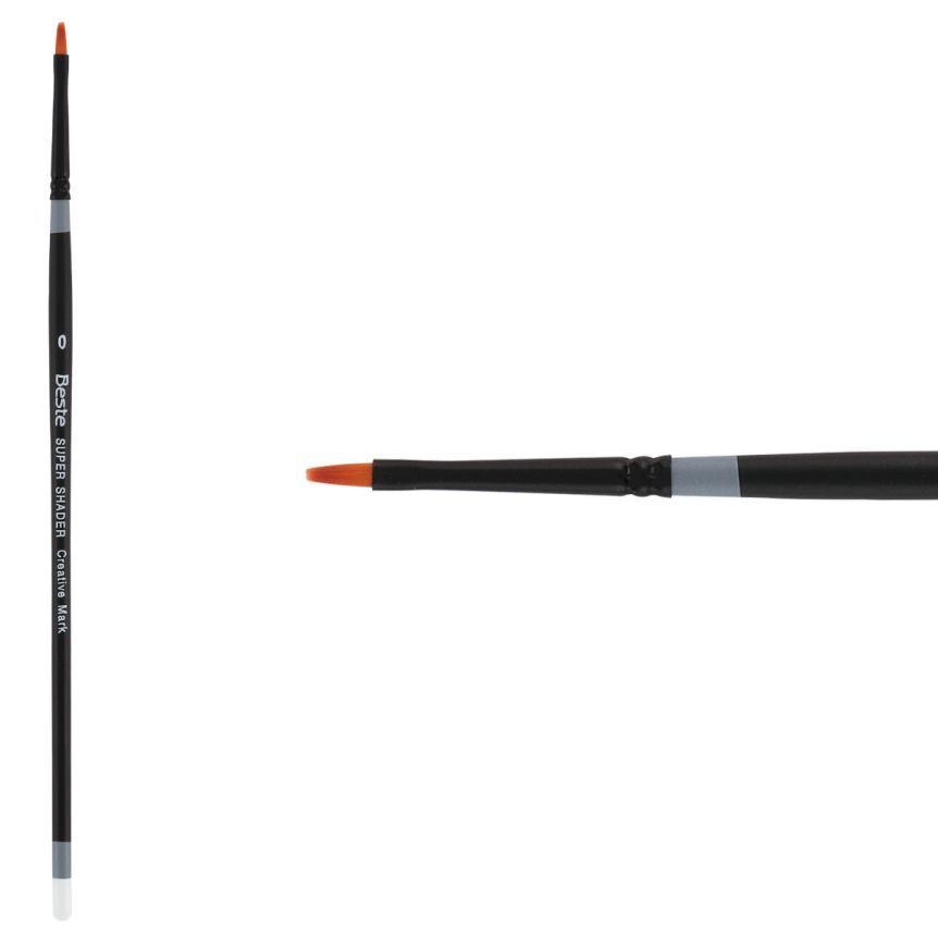 Beste Golden Taklon Super Shader Brush Size #0