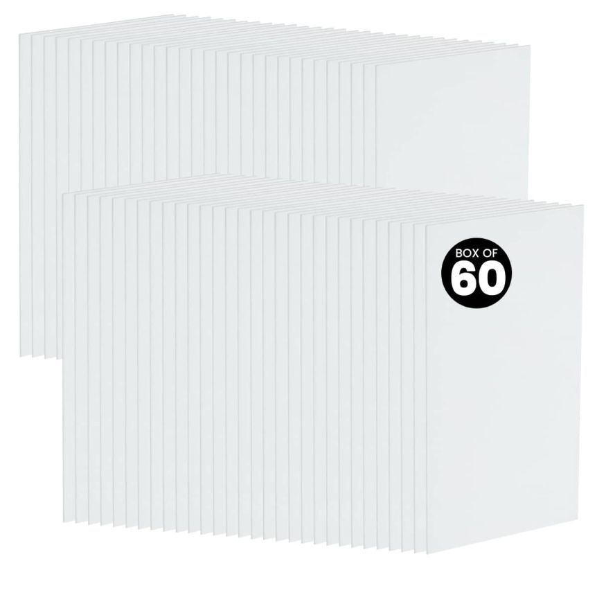 Creative Mark Artist 100% Cotton Canvas Panel, Box of 60, 6" x 12"