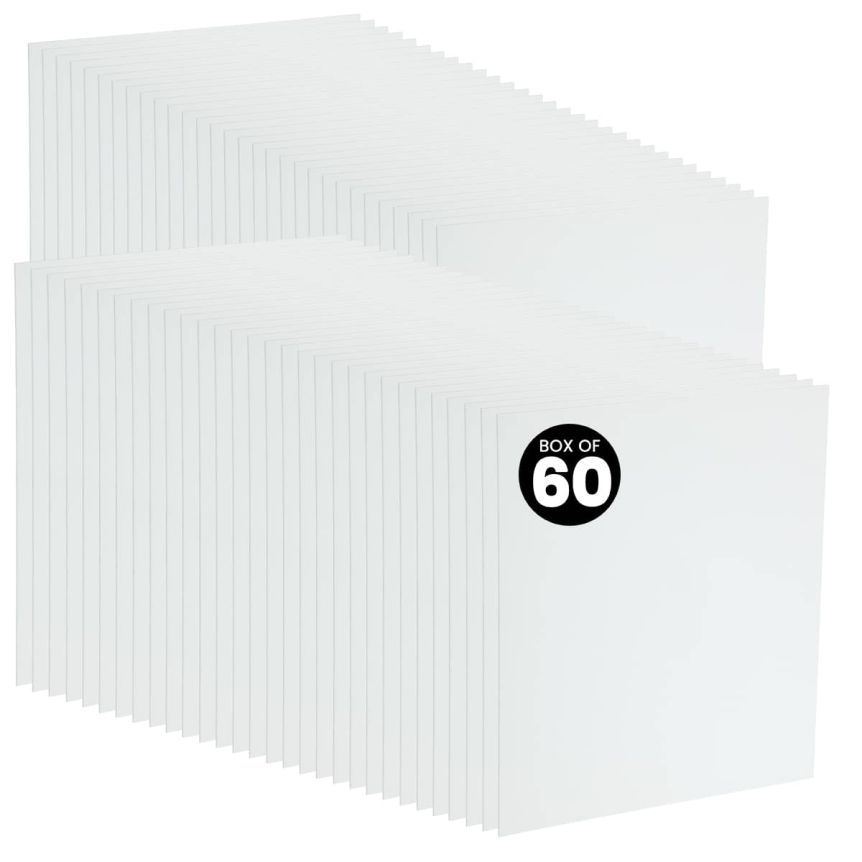 Creative Mark Artist 100% Cotton Canvas Panel, Box of 60, 8" x 10"