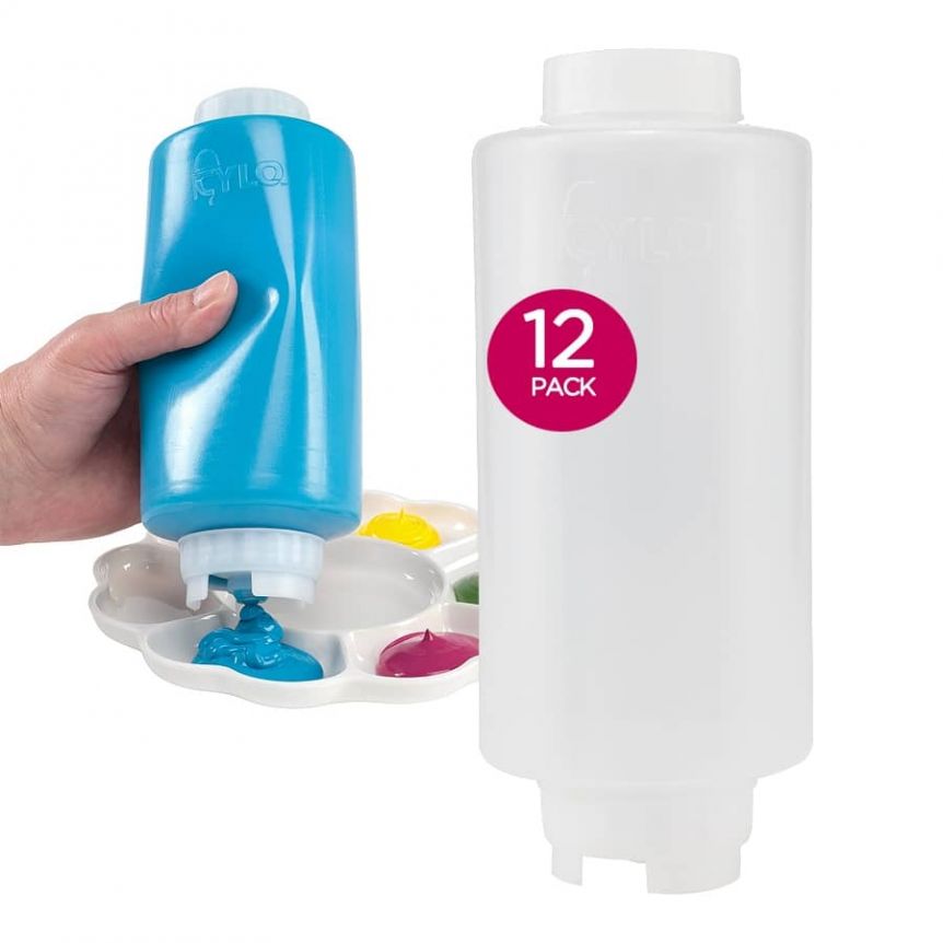 Cylo 32oz Paint Squeeze Bottle 12 Pack,Creative Mark