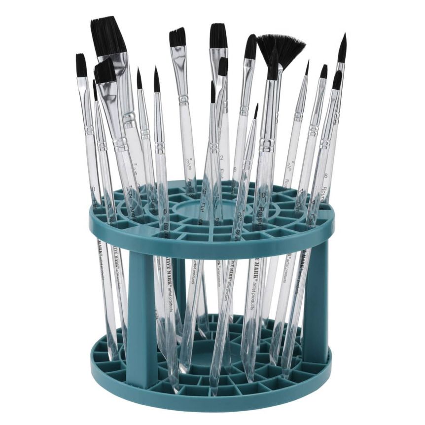 Creative Mark Essential Short Handle Brush and Crate Set of 18
