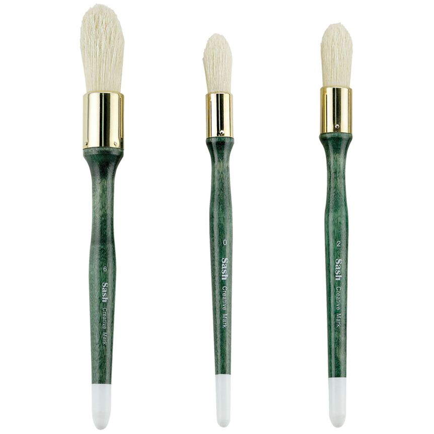 Creative Mark Jumbo Round Sash Brushes, Set of 3