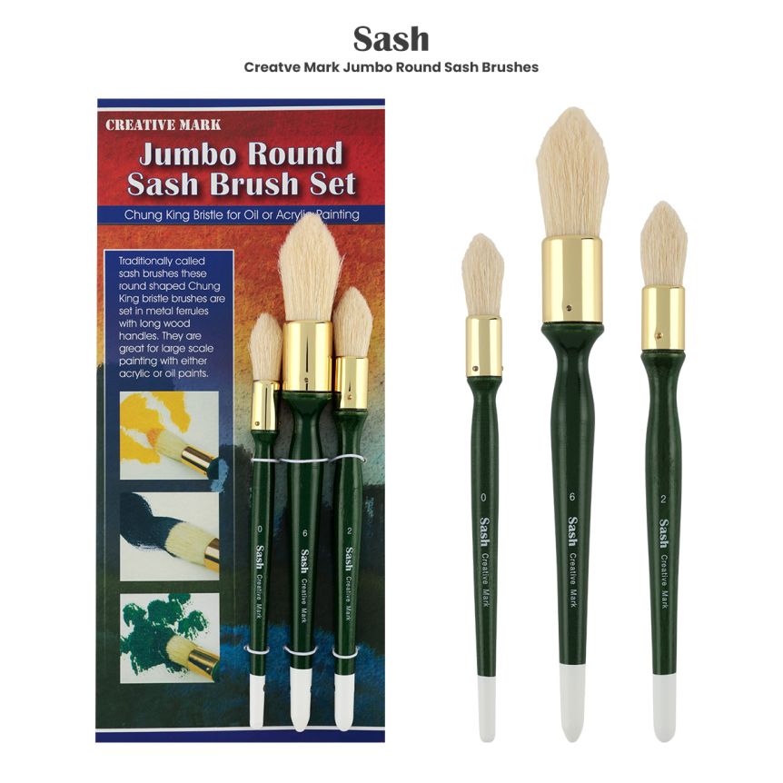 Creative Mark Jumbo Round Sash Brushes