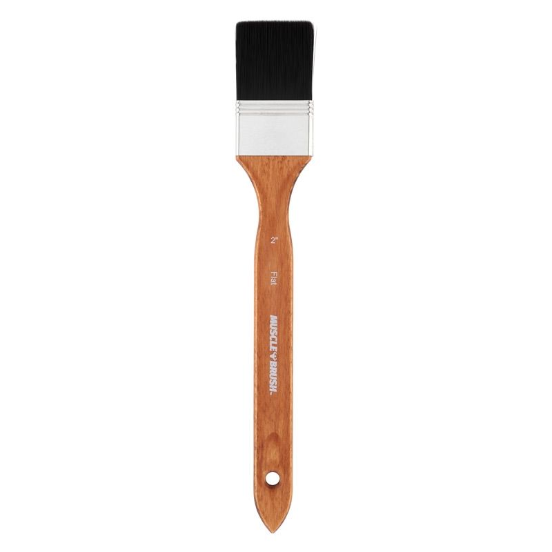 Creative Mark Muscle Brush Long Handle 2in Flat