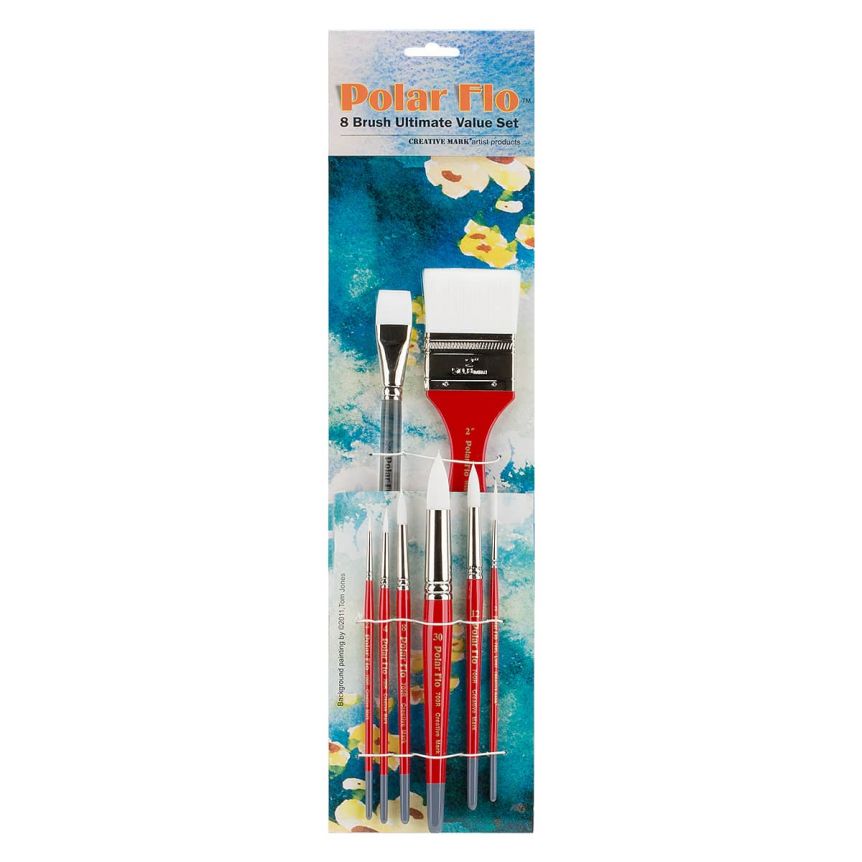 Creative Mark PolarFlo 700 Series Watercolor Brush Value Set of 8