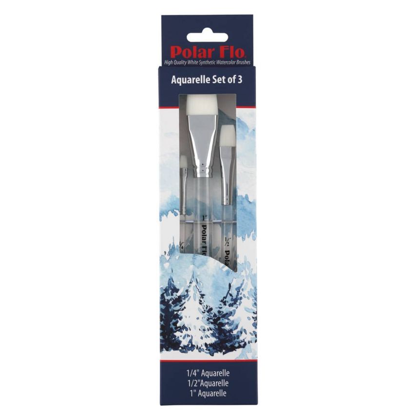 Polar-Flo Aquarelle 700B Brush Set of 3