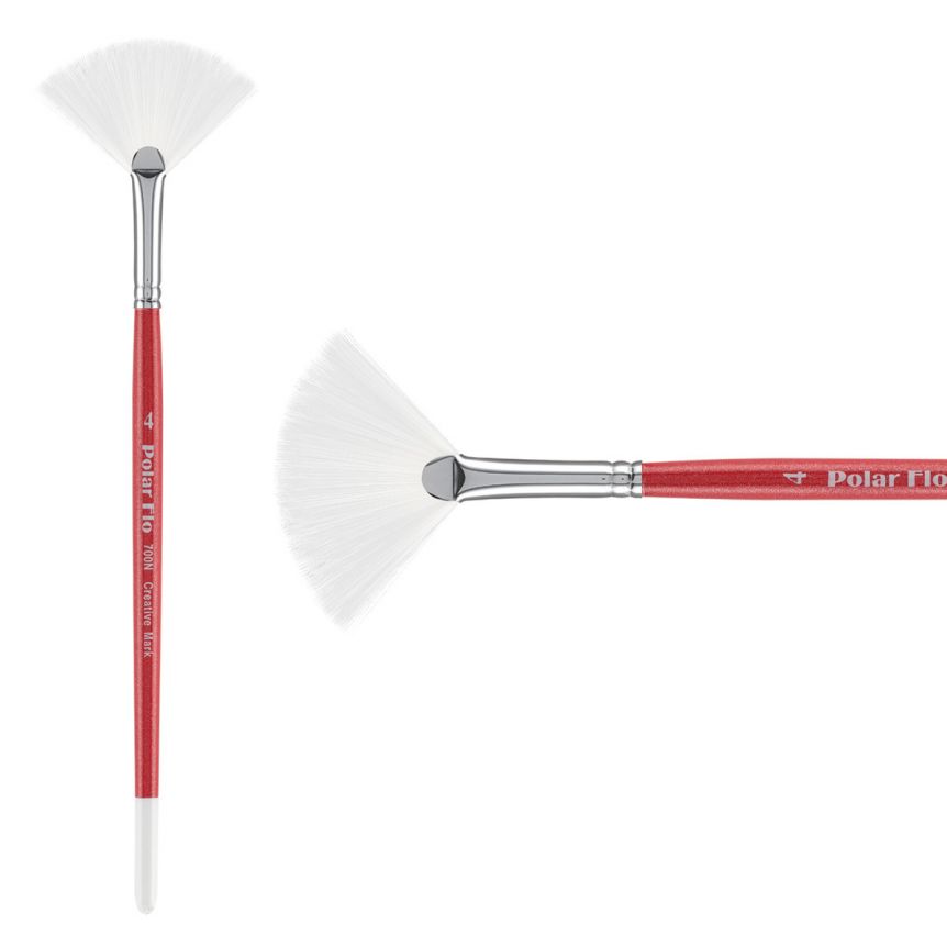 Creative Mark Polar-Flo Watercolor Brush, Fan 4"