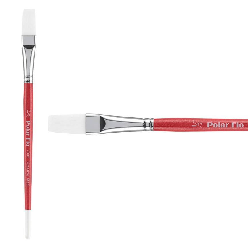 Creative Mark Polar-Flo Watercolor Brush, Flat 1/2"