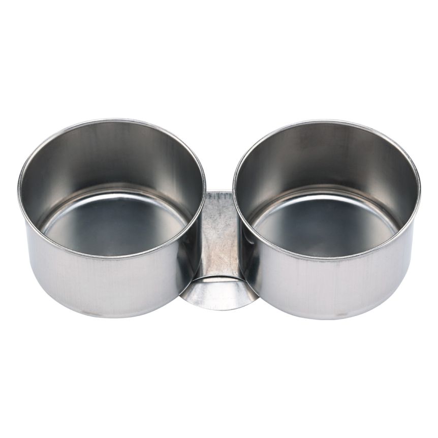 Creative Mark Double Stainless Steel Palette Cup without Lid