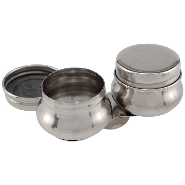 Stainless Steel Double Palette Cup with Screw Cap Big